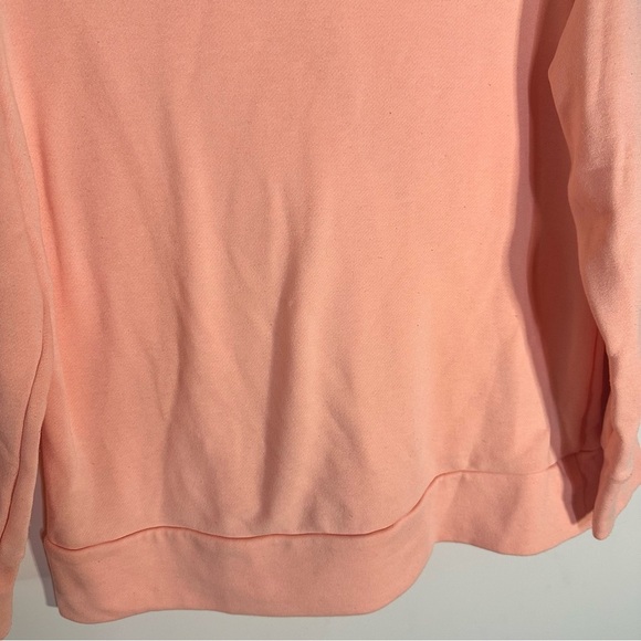 Adidas Climalite Pink Long Sleeve Sweatshirt Women’s Large 3Stripes Crewneck - Picture 6 of 14